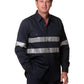 Winning Spirit Hi Vis Cotton Drill Long Sleeve Work Shirt (WT04HV)