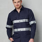 Winning Spirit Hi Vis Cotton Drill Long Sleeve Work Shirt (WT04HV)