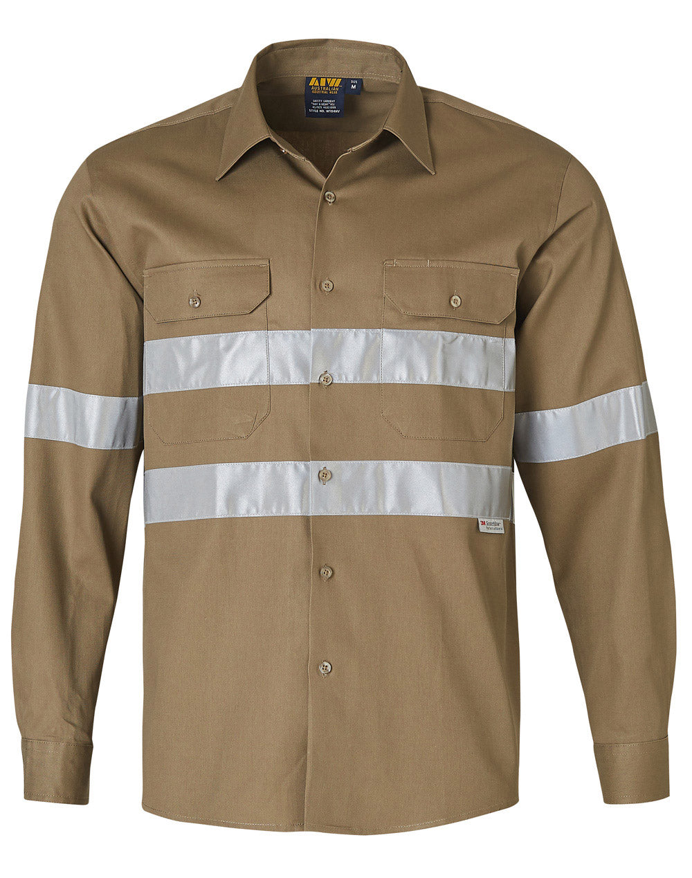 Winning Spirit Hi Vis Cotton Drill Long Sleeve Work Shirt (WT04HV)