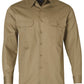 Winning Spirit Cotton Drill Long Sleeve Work Shirt (WT04)