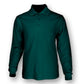 Bocini Plain Colour Poly Face Cotton Backing L/S Polo (CP1604)