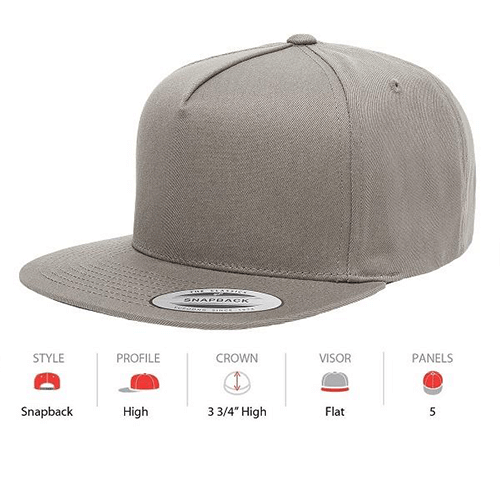 YUPOONG Classic 5 Panel - (6007)