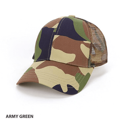 Grace Collection Camo 6-Panel Cap-(AH069/HE069)