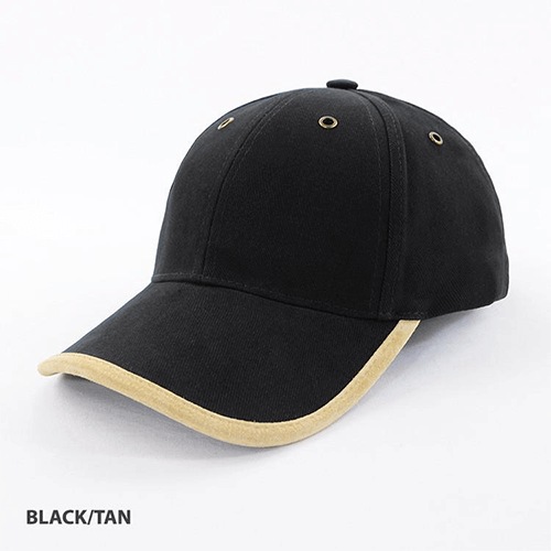 Grace Collection Heavy Brushed Cotton Suede Trim Cap-(AH012/HE012)