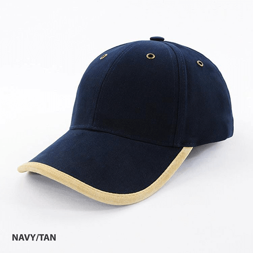 Grace Collection Heavy Brushed Cotton Suede Trim Cap-(AH012/HE012)
