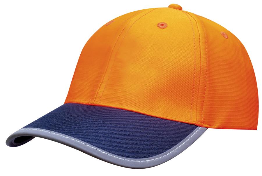 Headwear Luminescent Safety Cap with Reflective Trim (3021)
