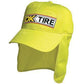 Headwear-Headwear Luminescent Safety Cap with Flap--Uniform Wholesalers