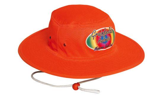 Headwear-Headwear Luminescent Safety Hat-Fluro/Orange / S-Uniform Wholesalers - 1