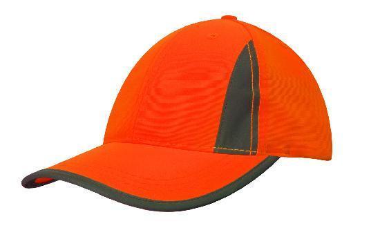 Headwear-Headwear Luminescent Safety Cap with Reflective Inserts and Trim--Uniform Wholesalers - 3