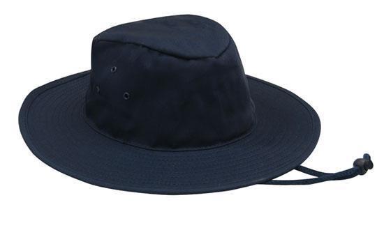 Headwear-Headwear Poly Cotton Slouch Hat-Navy / S-Uniform Wholesalers - 4