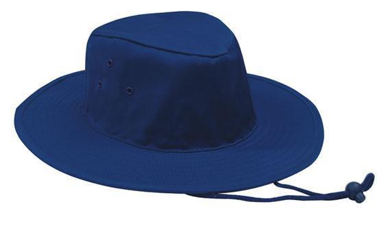 Headwear-Headwear Poly Cotton Slouch Hat-Royal / S-Uniform Wholesalers - 6