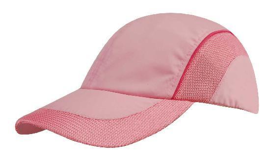 Headwear-Headwear Spring Woven Fabric with Mesh to Side Panels and Peak-Pink/Pink / Free Size-Uniform Wholesalers - 3