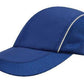 Headwear-Headwear Spring Woven Fabric with Mesh to Side Panels and Peak-Royal/White / Free Size-Uniform Wholesalers - 6