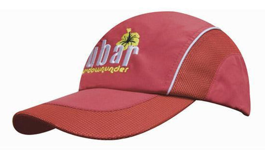 Headwear-Headwear Spring Woven Fabric with Mesh to Side Panels and Peak--Uniform Wholesalers - 1