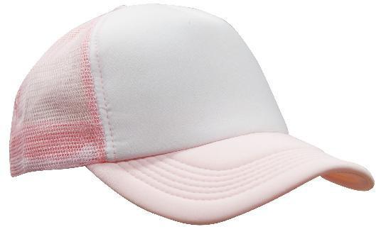 Headwear-Headwear Truckers Mesh Cap-White/Pink / Free Size-Uniform Wholesalers - 11