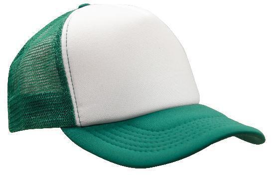 Headwear-Headwear Truckers Mesh Cap-White/Emerald / Free Size-Uniform Wholesalers - 9