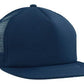 Headwear-Headwear Trucker Mesh Cap With Flat Peak-Navy / Free Size-Uniform Wholesalers - 3