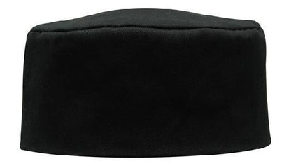 Headwear-Headwear Poly Cotton Chefs Hat-Black / S/M-Uniform Wholesalers - 2
