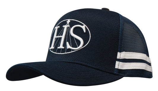 Headwear American Premium Twill/Mesh Deep Fit Trucker With Stripes (3995)