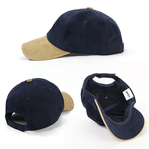 Grace Collection Unstructured HBC Suede Peak Cap-(AH011/HE011)