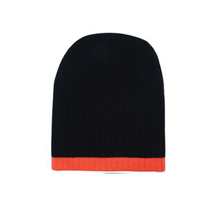 Headwear Two Tone Cable Knit Beanie - Toque (4195)