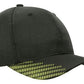 Headwear-Headwear Breathable Poly Twill with Peak Flash Print-Black/Hi Vis Green / Free Size-Uniform Wholesalers - 5