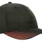 Headwear-Headwear Breathable Poly Twill with Peak Flash Print-Black/Red / Free Size-Uniform Wholesalers - 3