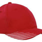 Headwear-Headwear Breathable Poly Twill with Peak Flash Print-Red/White / Free Size-Uniform Wholesalers - 11