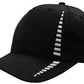 Headwear-Headwear Breathable Poly Twill with Small Check Patterning Cap-Black/White / Free Size-Uniform Wholesalers - 4