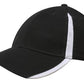 Headwear-Headwear  Brushed Heavy Cotton with Inserts on the Peak & Crown-Black/White / Free Size-Uniform Wholesalers - 7