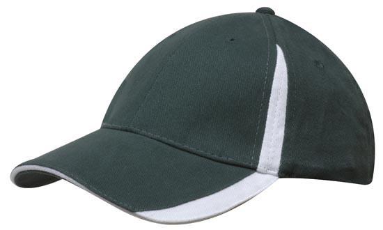 Headwear-Headwear  Brushed Heavy Cotton with Inserts on the Peak & Crown-Bottle/White / Free Size-Uniform Wholesalers - 8