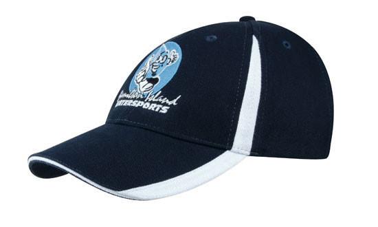 Headwear-Headwear  Brushed Heavy Cotton with Inserts on the Peak & Crown--Uniform Wholesalers - 1