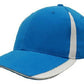 Headwear-Headwear  Brushed Heavy Cotton with Inserts on the Peak & Crown-Cyan/White / Free Size-Uniform Wholesalers - 10