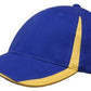 Headwear-Headwear  Brushed Heavy Cotton with Inserts on the Peak & Crown-Royal/Gold / Free Size-Uniform Wholesalers - 15