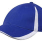 Headwear-Headwear  Brushed Heavy Cotton with Inserts on the Peak & Crown-Royal/White / Free Size-Uniform Wholesalers - 16