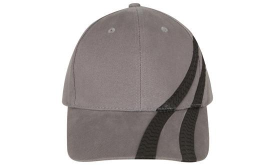 Headwear Brushed Heavy Cotton with Tyre Tracks Cap (4015)