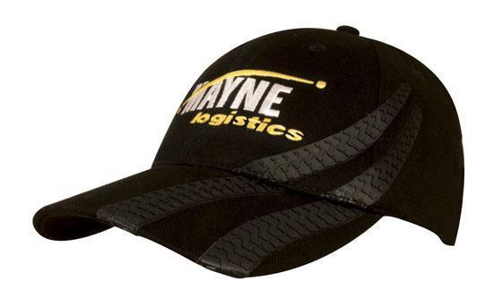 Headwear-Headwear Brushed Heavy Cotton with Tyre Tracks Cap--Uniform Wholesalers
