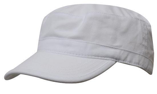 Headwear-Headwear Sports Twill Military Cap-White / Free Size-Uniform Wholesalers - 7