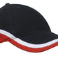 Headwear Brushed Heavy Cotton Tri-Coloured Cap (4026)