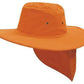 Headwear-Headwear Canvas Sun Hat-Fluro/Orange / M-Uniform Wholesalers - 3