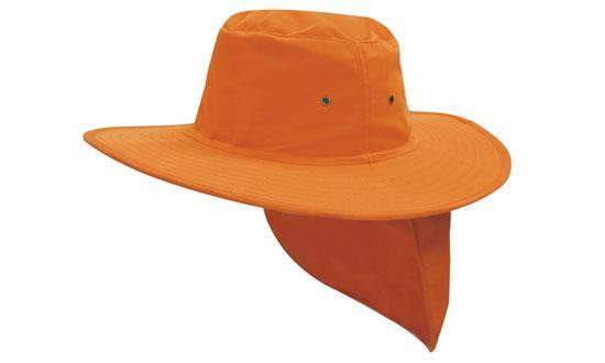 Headwear-Headwear Canvas Sun Hat-Fluro/Orange / M-Uniform Wholesalers - 3