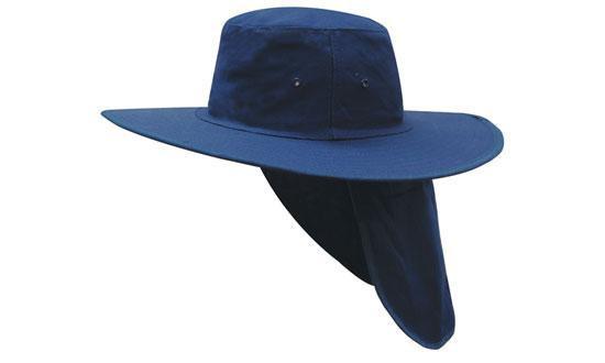 Headwear-Headwear Canvas Sun Hat-Navy / S-Uniform Wholesalers - 5