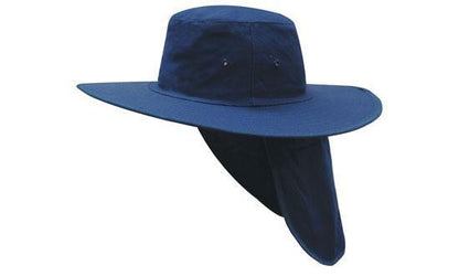Headwear-Headwear Canvas Sun Hat-Navy / S-Uniform Wholesalers - 5