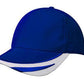 Headwear-Headwear Brushed Heavy Cotton with Peak Trim Embroidered-Royal/White / Free Size-Uniform Wholesalers - 12