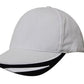 Headwear-Headwear Brushed Heavy Cotton with Peak Trim Embroidered-White/Navy / Free Size-Uniform Wholesalers - 15