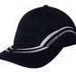 Headwear-Headwear Brushed Heavy Cotton with Curved Embroidery on Crown and Peak-Navy/White/Charcoal / Free Size-Uniform Wholesalers - 6