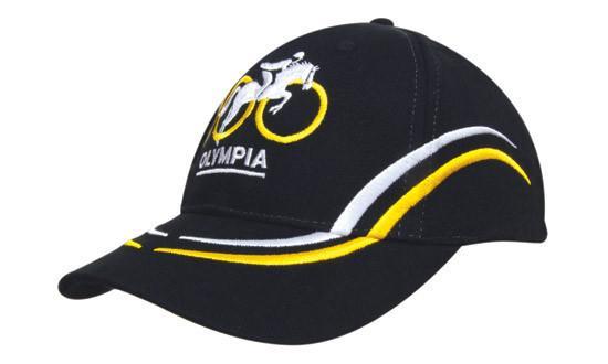 Headwear-Headwear Brushed Heavy Cotton with Curved Embroidery on Crown and Peak--Uniform Wholesalers - 1