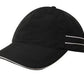 Headwear-Headwear Microfibre Sports Cap with Piping and Sandwich Cap-Black/White / Free Size-Uniform Wholesalers - 2