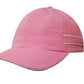 Headwear-Headwear Microfibre Sports Cap with Piping and Sandwich Cap-Pink/White / Free Size-Uniform Wholesalers - 4
