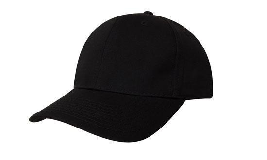 Headwear-Headwear Deluxe Bull Denim Cotton Twill Cap-Black / Free Size-Uniform Wholesalers - 2